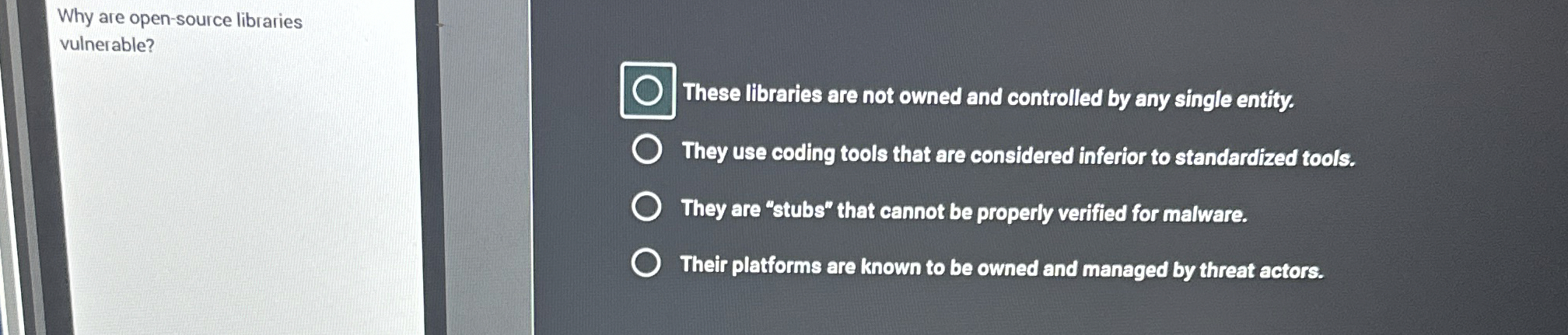  Why are open-source libraries vulnerable? These llbraries are not owned and