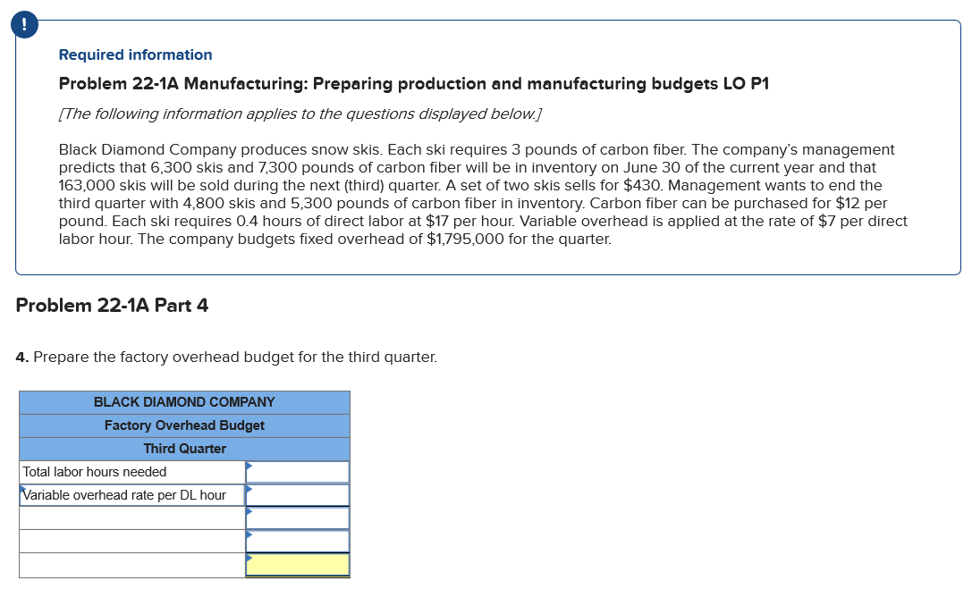 requires 3 pounds of carbon fiber. The company's management predicts that 6,300