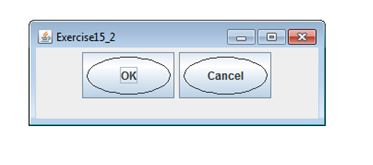 Using Java, develop a custom button class named OvalButton that extends JButton