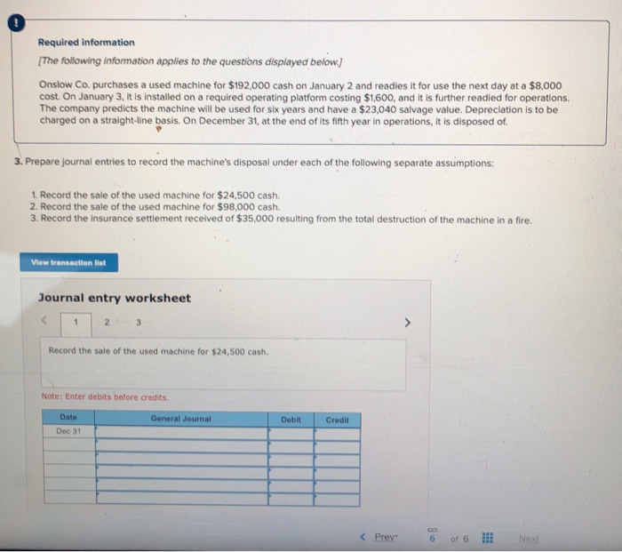 The company predicts the machine will be used for six years and