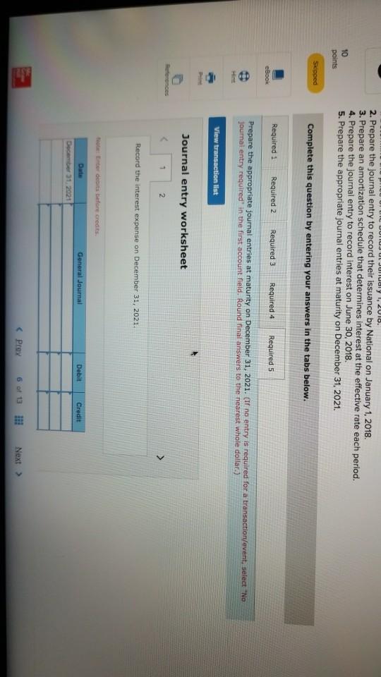 the market yield was 10 %. Interest is paid semiannually on June