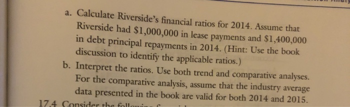 focus on any other ratios. Prepare a side by side trend analysis
