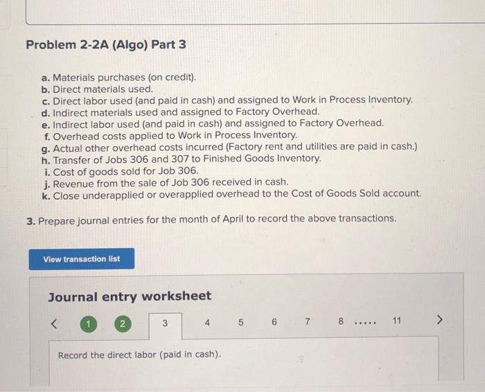 cost of goods manufactured LO P1, P2, P3, P4 [The following information