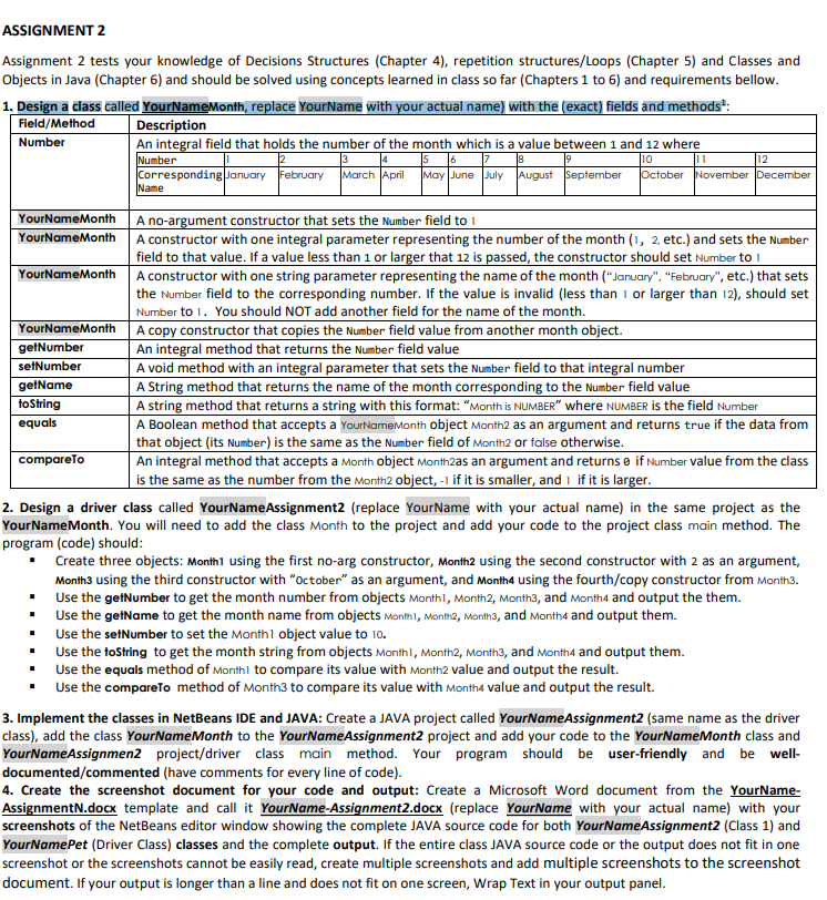  ASSIGNMENT 2 Assignment 2 tests your knowledge of Decisions Structures (Chapter