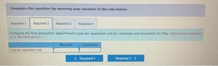 average method in its process costing system. It produces prefabricated flooring in