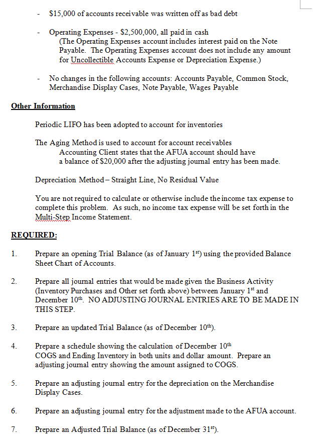 them you can just do it form question 5 - $15,000 of