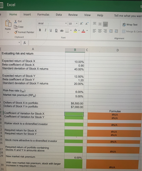 a 12.5% expected return, a beta coefficient of 1.2, and a 20.0%