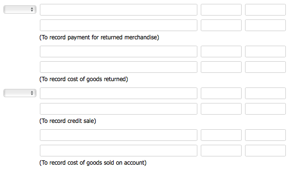 Stock of $10,400 Purchased merchandise on account from Black Wholesale Supply for