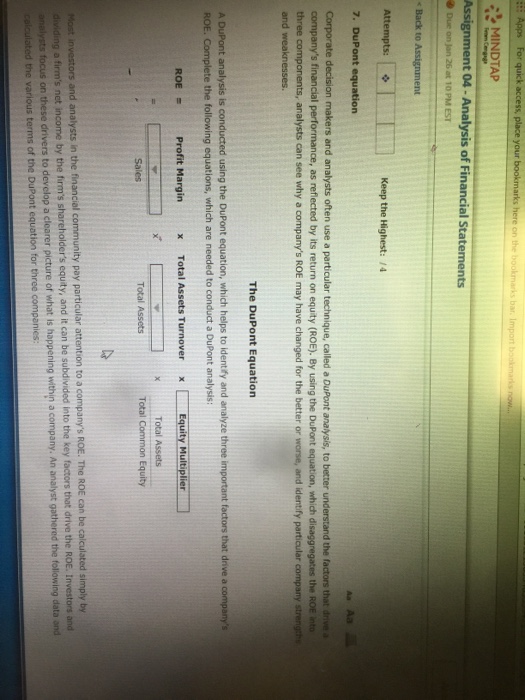  Corporate decision makers end analysts often use a particular technique, called