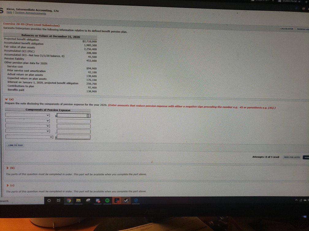 Kieso, Intermediate Accounting, 17e Help System Announcements Exercise 20-09 (Part Level
