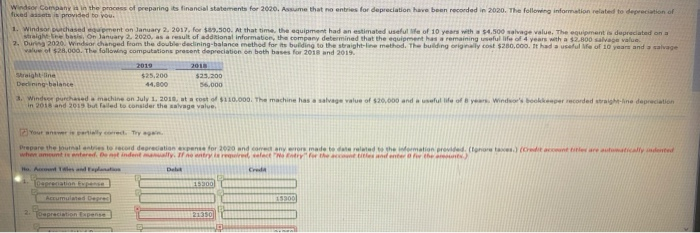  preparing Wi od t h provided to financial statement for 2000,