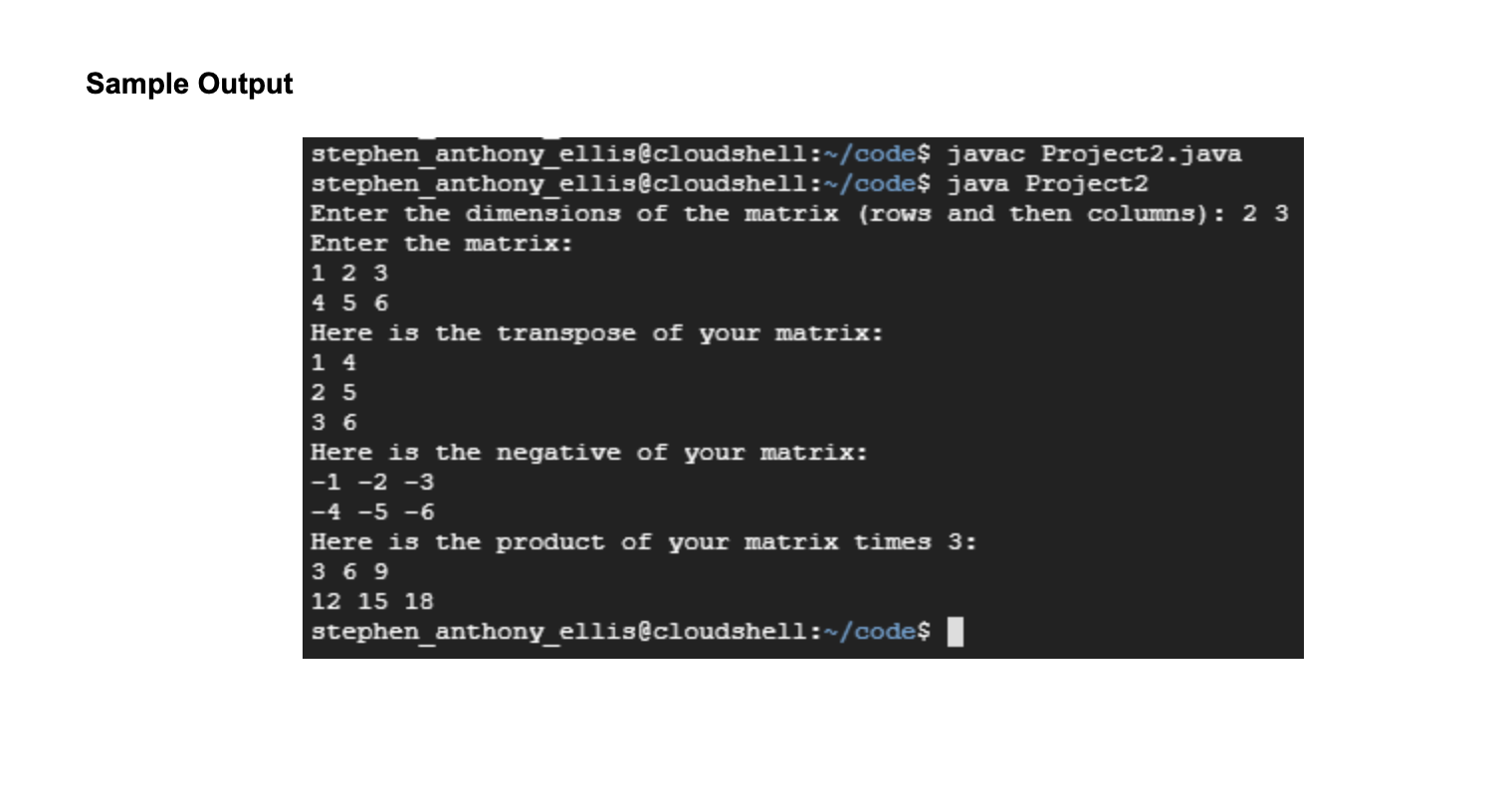numbers to be operated on very quickly. Computer algorithms use matrices a
