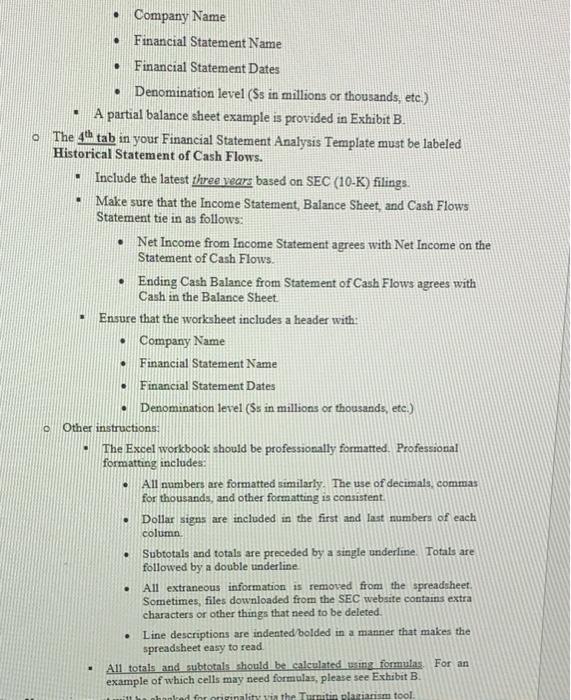 just looking for the layout of how I should structure the information!