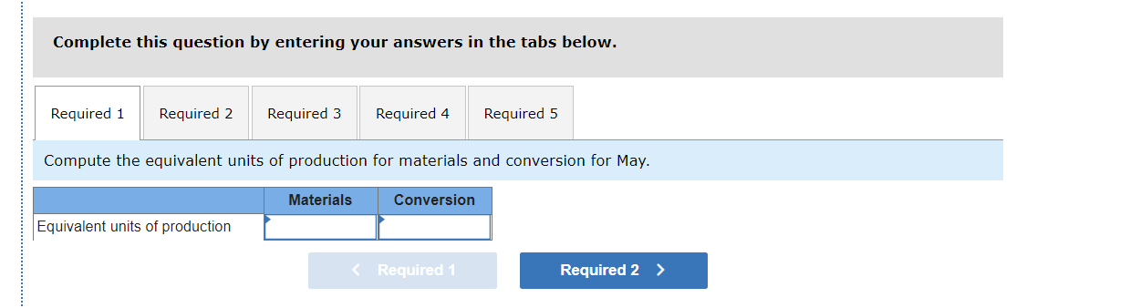 Inc., uses the weighted average method in its process costing system. It
