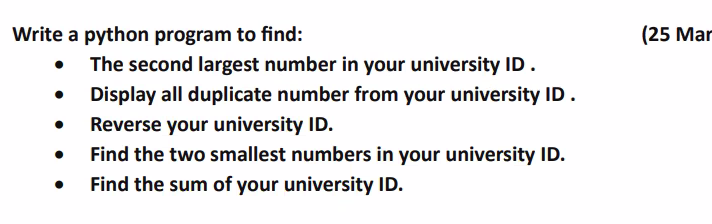  Write a python program to find: The second largest number in