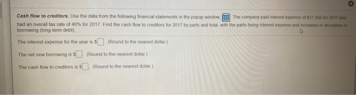 administrative expenses $28,100 Depreciation $46,200 (Click on the following icon in order