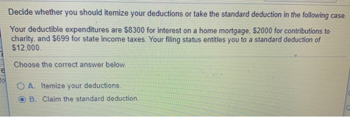  Decide whether you should itemize your deductions or take the standard