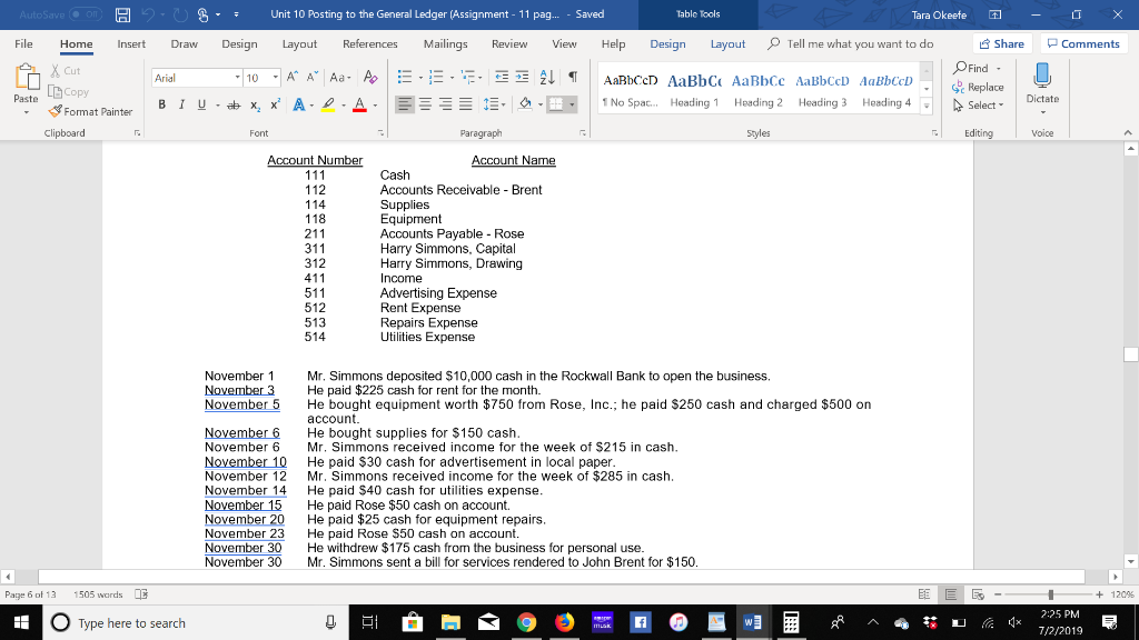 Ledger (Assignment- 11 pa.. OTell me what you want to do Comments