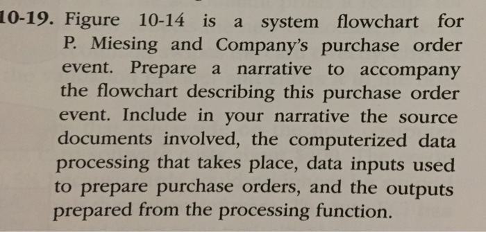  10-19. Figure 10-14 is a system flowchart for P Miesing and