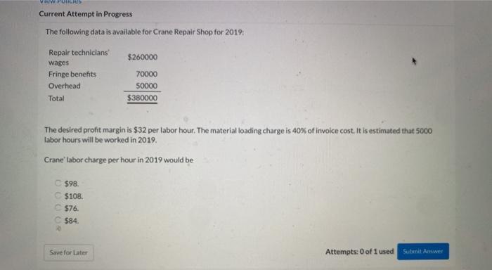  6 VIEW FOLIE Current Attempt in Progress The following data is