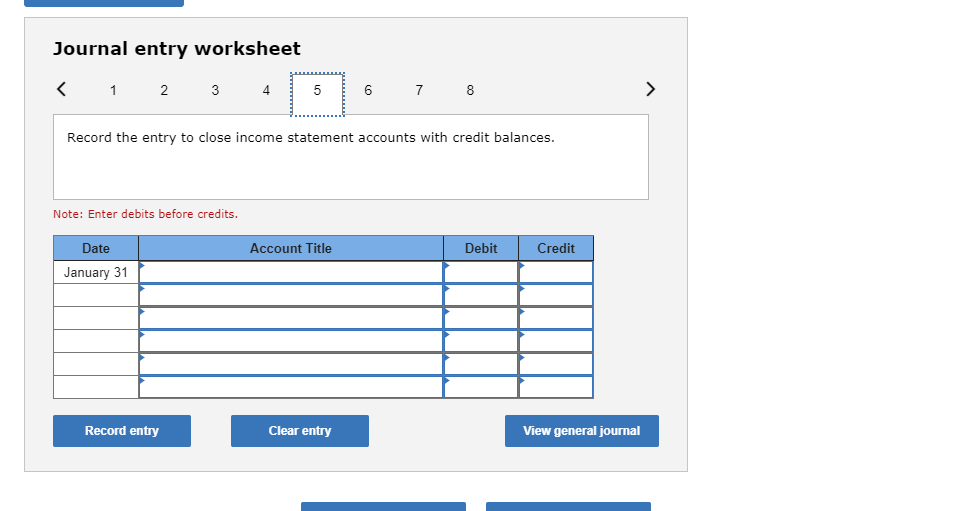 of items that require adjusting entries on January 31, 2019, follow. a.