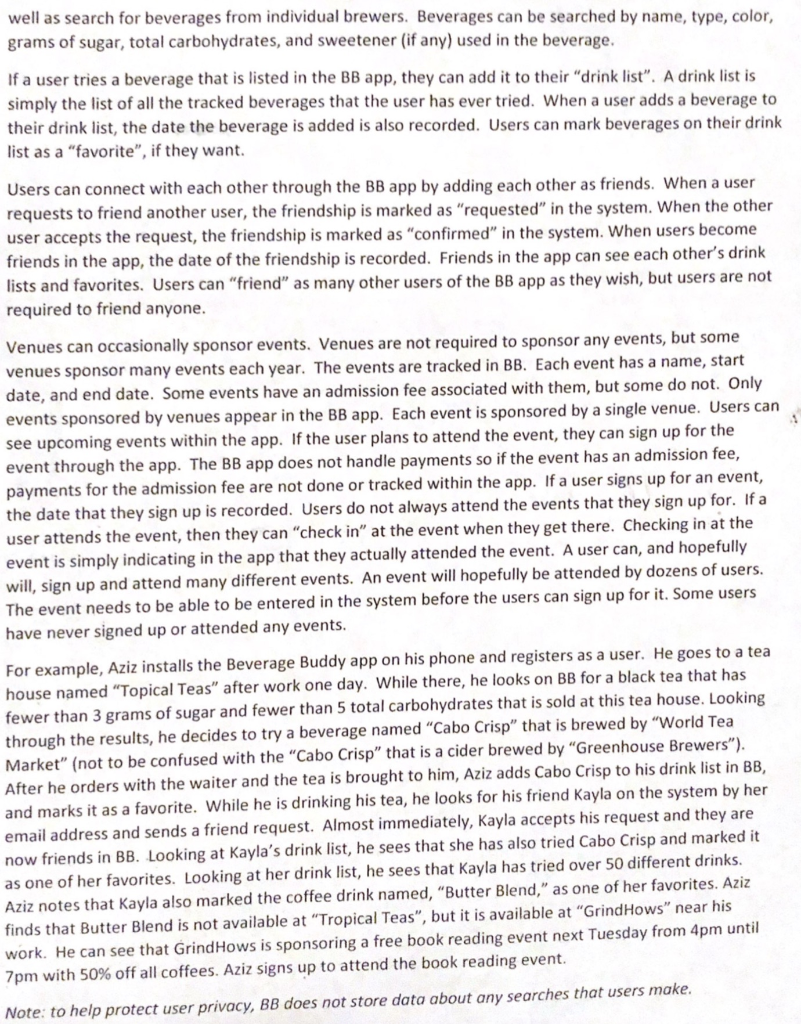 well as search for beverages from individual brewers. Beverages can be searched