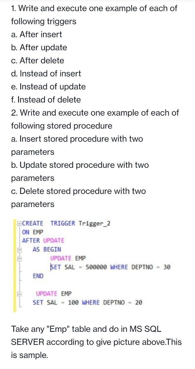 I need the answer as soon as possible 1. Write and execute