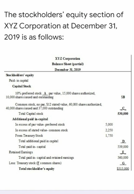 I need the missing numbers A, B, C, D, E, F,