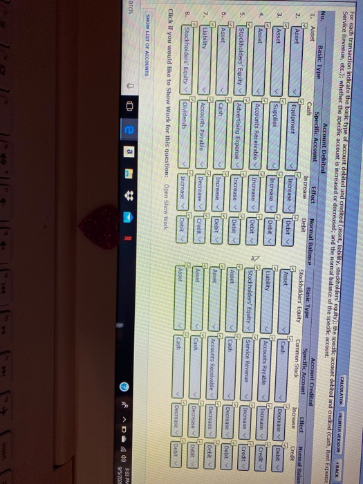 interior decorator corporation, in its first month of business, are as follows.