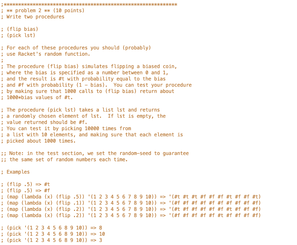 answer must be in racket kkkkkk************ ;******************************** ; ** problem 2 **