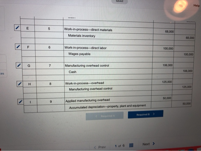 Steve's Cabinets, a custom cabinet firm. 1. Purchased $80,000 of materials on