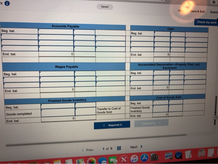 $56,000 of materials on account. 4. Paid for the materials purchased in