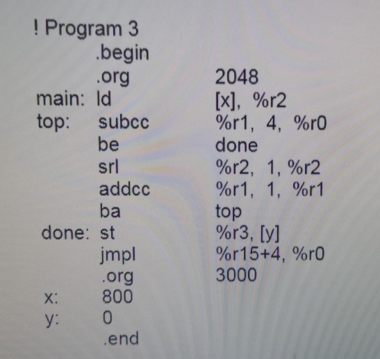 2. Run the program through the simulator 3. What is the content