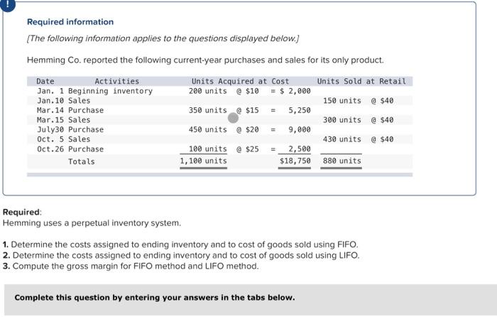 Please help me with this, thank you! Required 2 > Determine the