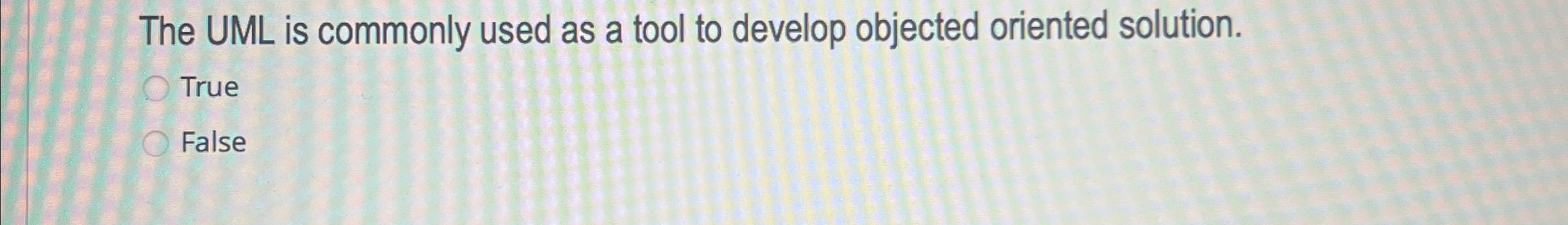  The UML is commonly used as a tool to develop objected