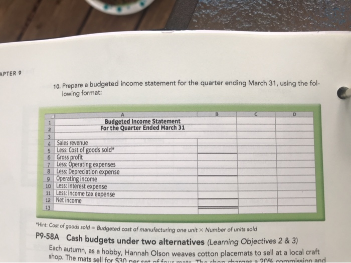 quarter. The marketing director expects sales of $245,000 during the fourth quarter.