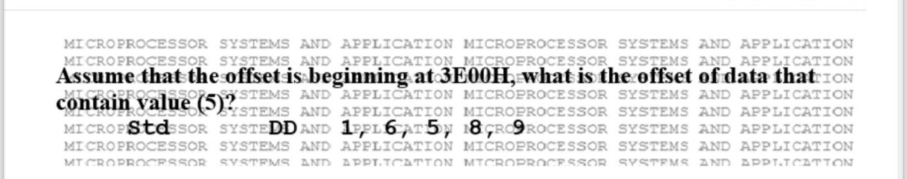  MICROPROCESSOR SYSTEMS AND APPLICATION MICROPROCESSOR SYSTEMS AND APPLICATION MICROPROCESSOR SYSTEMS AND