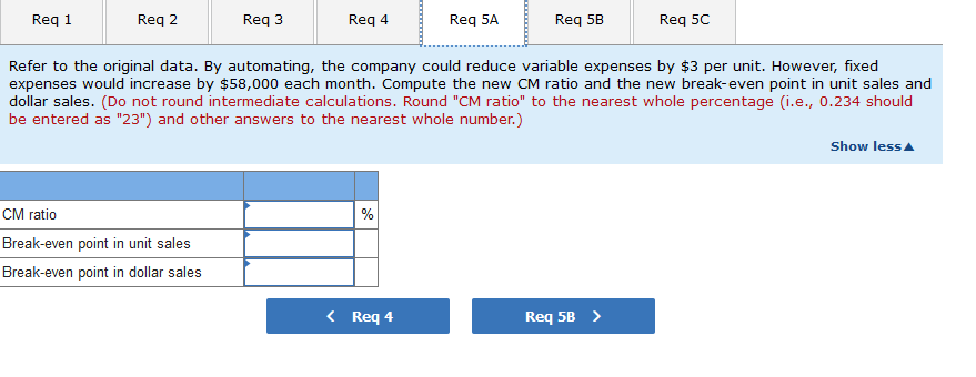 I need 5A and 5B. Do the first 4 requests if you