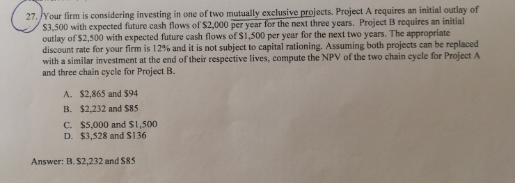  how to do this question? pleasr explain the answers thx. 27./Your
