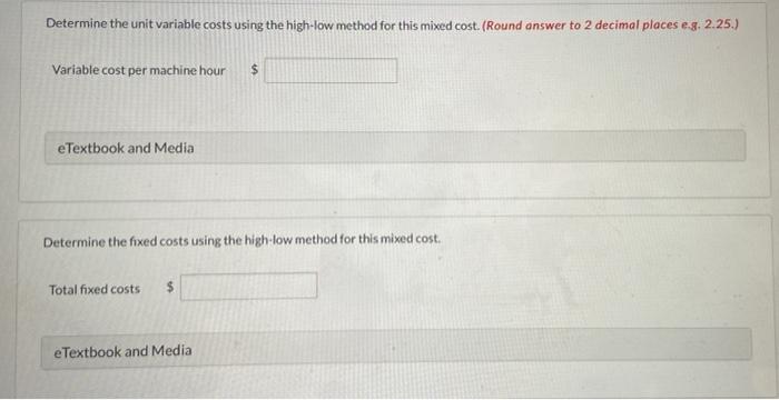 following monthly cost data for use in analyzing the behavior of maintenance