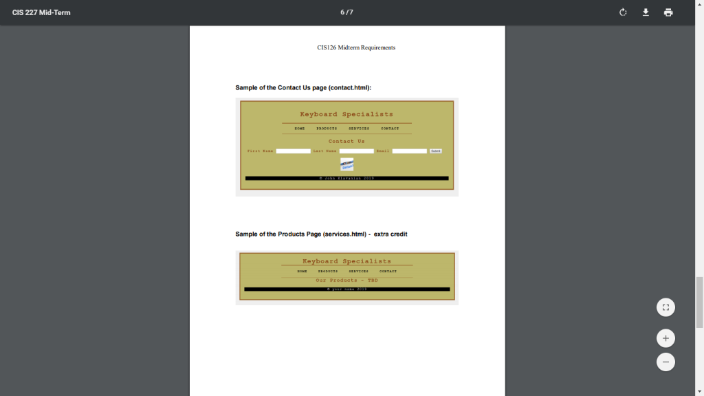 is attached at the end your grade. These irst sections describe the