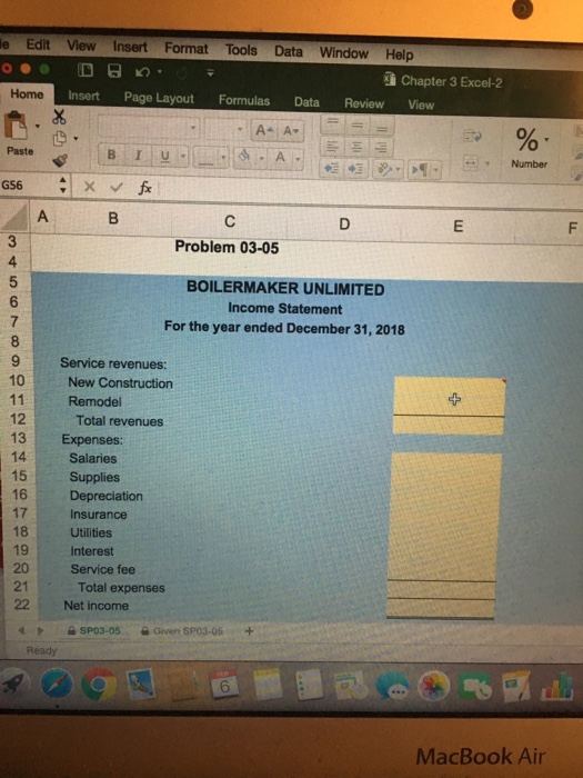 December 31, 2018 7 Accounts 8 Cash 9 Accounts Receivable 10Supplies 11Prepaid