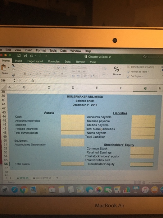 Payable 17 Notes Payable (due in 5 years) 18 Common Stock 19