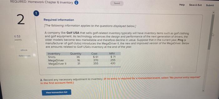 Russell Retail Group begins the year with inventory of $45.000 and ends