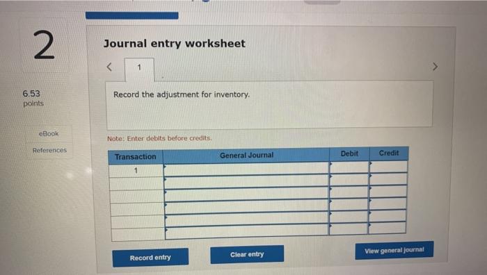 the year with inventory of $35,000. During the year, the company has
