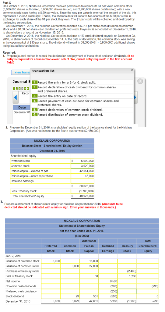 Need help, I got it wrong! Part C On October 1, 2016,