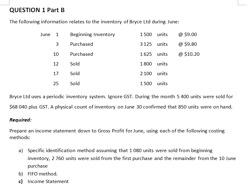 Whiteley uses the perpetual inventory system. Its annual reporting date is 30