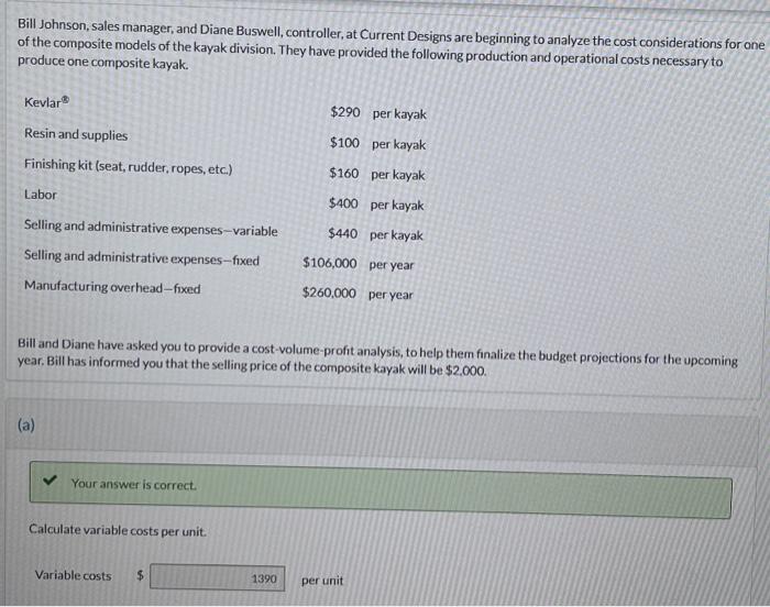  can you please do E? Bill Johnson, sales manager, and Diane
