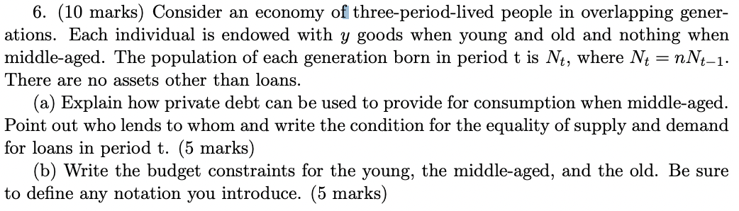 Can someone help run me through this question? Having difficulty. Thanks Consider