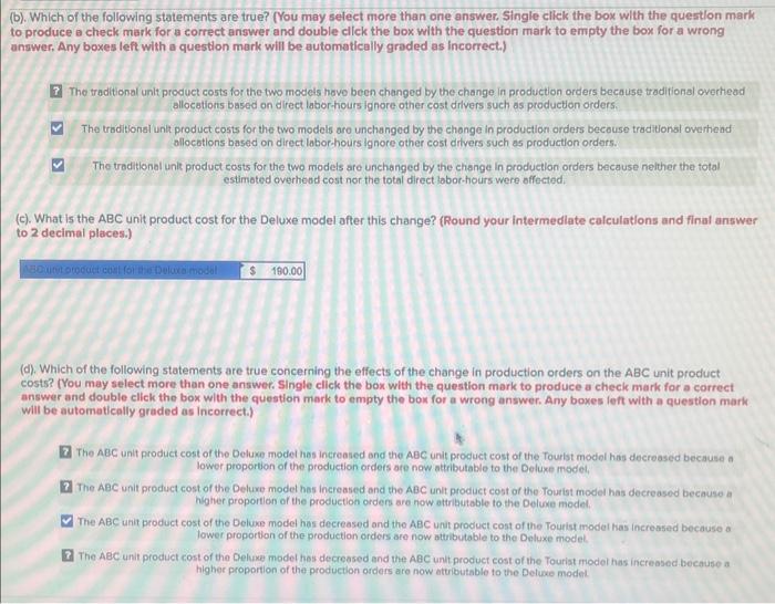 for the Deluxe model now? (Round your intermedlate calculatlons and final answer